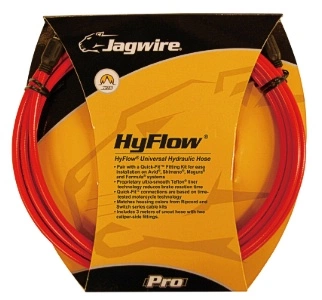 Kabelsett Jagwire HyFlow Hydraulisk Quick-Fit Teflon 3000 Mm Rød 3 Kabelsett Jagwire HyFlow Hydraulisk Quick-Fit Teflon 3000 Mm Rød