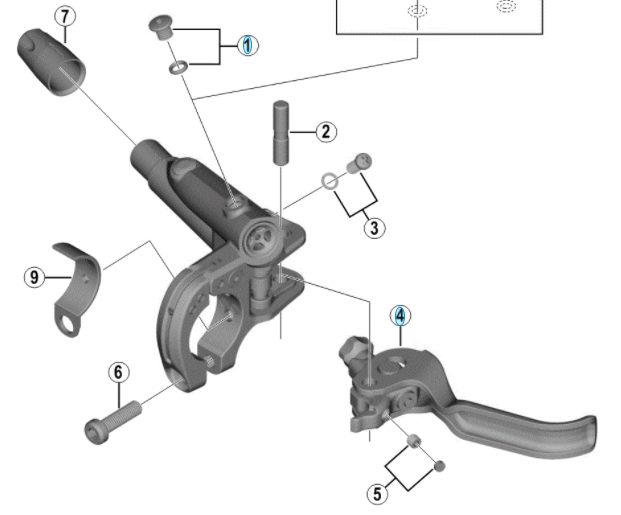 Shimano Bremsearm BL-M8000 Høyre 3 Shimano Bremsearm BL-M8000 Høyre