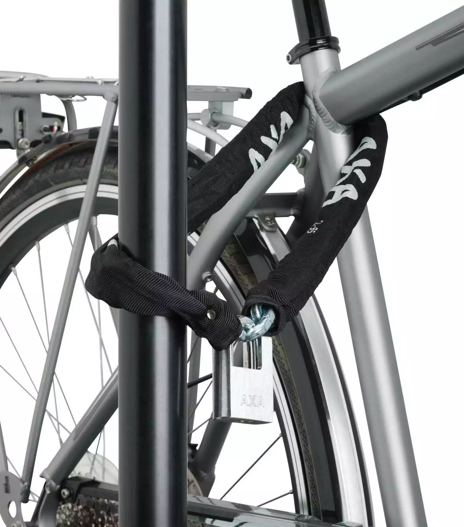 AXA Clinch Sterk Kjedelås 85 Cm 6mm 4 AXA Clinch Sterk Kjedelås 85 Cm 6mm - Bilde 2